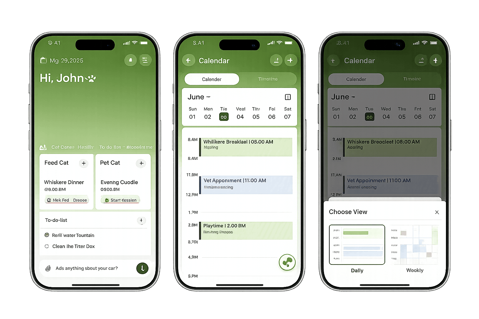 Mobile app workflow interface with task status, actions, and supporting business context.